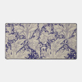 William Morris Wallflower bleu damas floral (Recto)