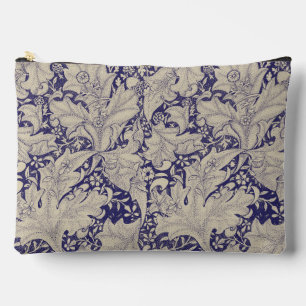 William Morris Wallflower bloemenblauw damast Etui