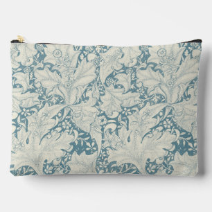 William Morris Wallflower bloemenblauw damast Etui