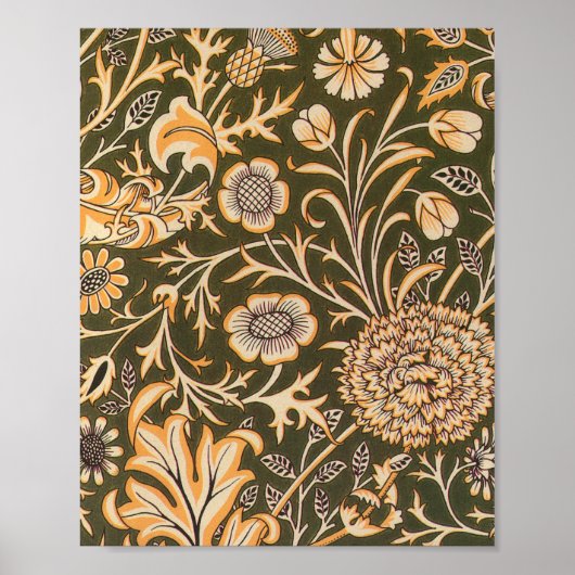 william morris wallpaper cherwell design poster (Voorkant)