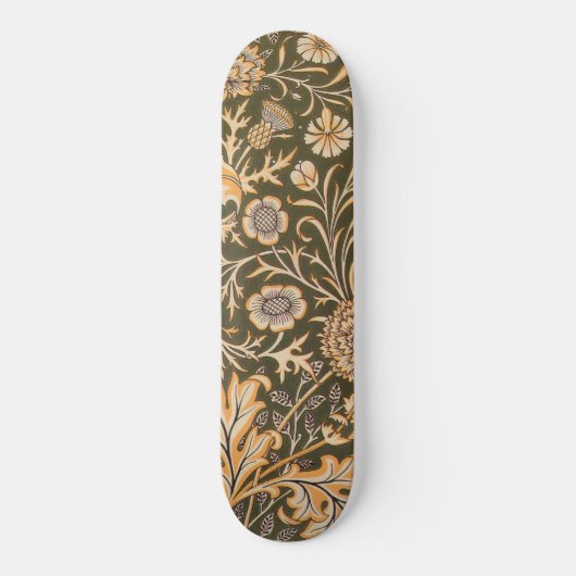 william morris wallpaper cherwell design skateboard (Voorkant)