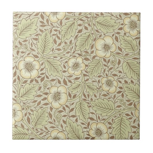 William Morris wallpaper design 1887 Tegeltje (Voorkant)