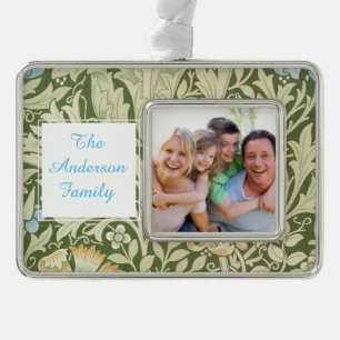 William Morris Wallpaper Pattern Verzilverd Kader Ornament