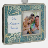 William Morris Wallpaper Pattern Verzilverd Kader Ornament (Rechts)