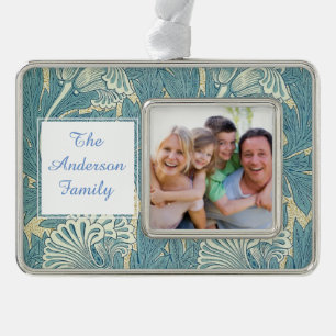 William Morris Wallpaper Pattern Verzilverd Kader Ornament