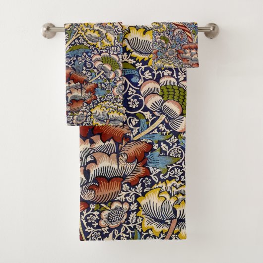 William Morris Wandle Anglais Floral Damask Design (En situation)