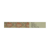 William Morris Wandle Engels Bloemen Damask Design Adreslabel Wikkel (Individueel)