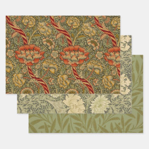 William Morris Wandle Engels Bloemen Damask Design Inpakpapier Vel