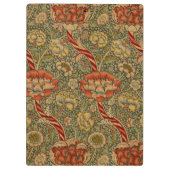 William Morris Wandle Engels Bloemen Damask Design Klembord (Achterkant)