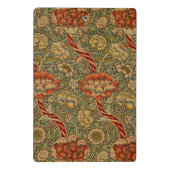 William Morris Wandle Engels Bloemen Damask Design Mini Klembord (Achterkant)