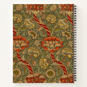 William Morris Wandle Engels Bloemen Damask Design Notitieboek (Achterkant)