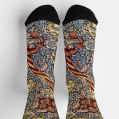 William Morris Wandle Engels Bloemen Damask Design Sokken (Top)