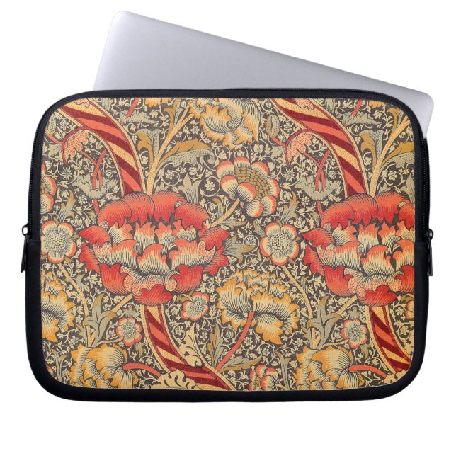 William Morris Wandle voor Chintz Design Laptop Sleeve (Voorkant)