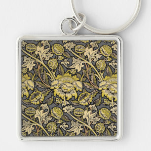 William Morris Wey Bloemrijke Kunst Ambachtelijke Sleutelhanger