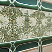 William Morris White Green Pimpernel  Tegeltje