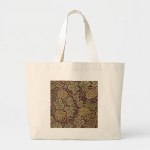 William Morris Wijnstok Druiven Rood Groen Kunst Grote Tote Bag