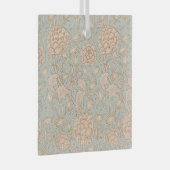 William Morris Wild Tulip Bloemen Ontwerp Glas Ornament (Voorkant Rechts)