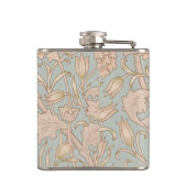 William Morris Wild Tulip Bloemen Ontwerp Heupfles (Achterkant)