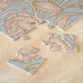 William Morris Wild Tulip Bloemen Ontwerp Legpuzzel (Zijkant)