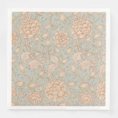 William Morris Wild Tulip Bloemen Ontwerp Servet (Voorkant)