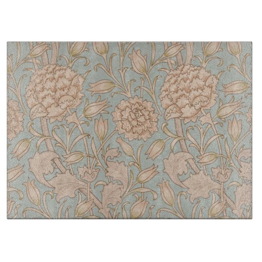 William Morris Wild Tulip Bloemen Ontwerp Snijplank (Voorkant)