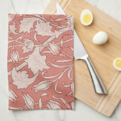 William Morris Wild Tulip Classic Victoriaans ontw Theedoek (Quarter Fold)