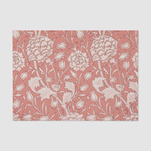 William Morris Wild Tulip Classic Victoriaans ontw Tissuepapier (Voorkant)