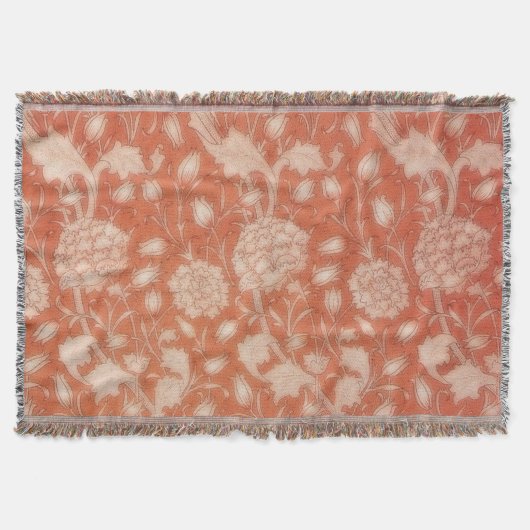 William Morris Wild Tulip  Floral Deken (Voorkant)