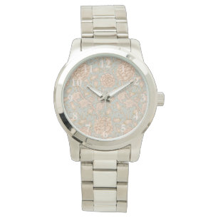 William Morris Wilde Tulp Bloem Bloemontwerp Horloge