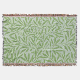 William Morris Wilg Bloem Klassiek Groen Deken