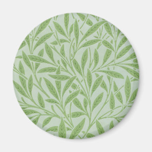 William Morris Wilg Bloem Klassiek Groen Magneet