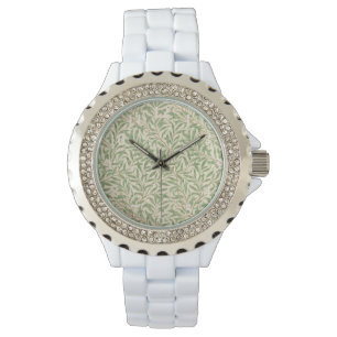 William Morris Wilgentak Tuin Bloem Klassieker Horloge