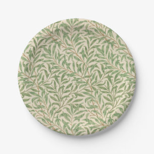 William Morris Wilgentak Tuin Bloem Klassieker Papieren Bordje