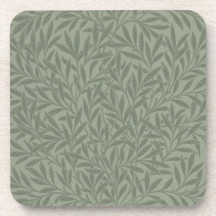 William Morris Wilgpatroon Antiek Saliegroen Bier Onderzetter
