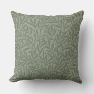William Morris Wilgpatroon Antiek Saliegroen Kussen