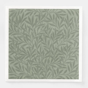 William Morris Wilgpatroon Antiek Saliegroen Servet