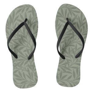 William Morris Wilgpatroon Antiek Saliegroen Teenslippers