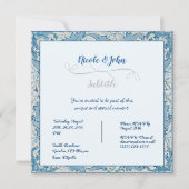 William Morris & Wilhelmina Style Prints Bedankkaart (Achterkant)