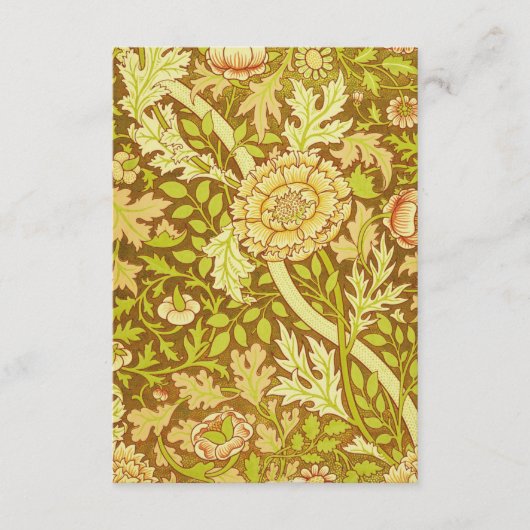 William Morris - William Morris Design Informatiekaartje (Voorkant)