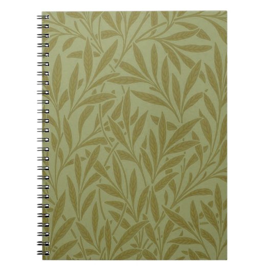 William Morris Willow Antiek Floral Leaf Notitieboek (Voorkant)