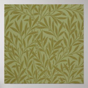 William Morris Willow Antiek Floral Leaf Poster