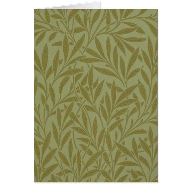 William Morris Willow Antiek Green Leaf Vine Art (Voorkant)