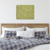 William Morris Willow Antiek Green Leaf Vine Art Canvas Afdruk (Insitu (Slaapkamer))