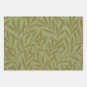 William Morris Willow Antiek Green Leaf Vine Art Inpakpapier Vel (Voorkant)