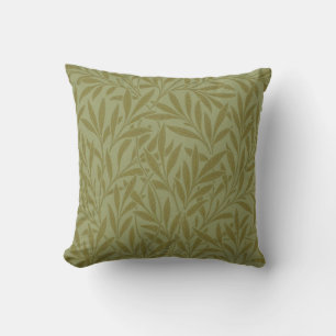 William Morris Willow Antiek Green Leaf Vine Art Kussen