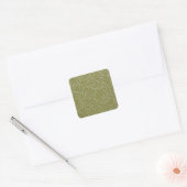 William Morris Willow Antiek Green Leaf Vine Art Vierkante Sticker (Envelop)