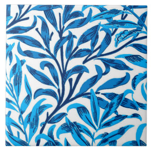William Morris Willow Bough, Cobalt Blue & White Tegeltje