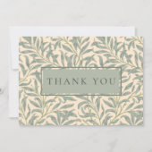 William Morris Willow Bough Dank je Bedankkaart (Voorkant)