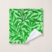 William Morris Willow Bough, Emerald Green Bad Handdoek (Wasdoekje)