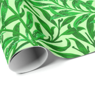 William Morris Willow Bough, Emerald Green Cadeaupapier
